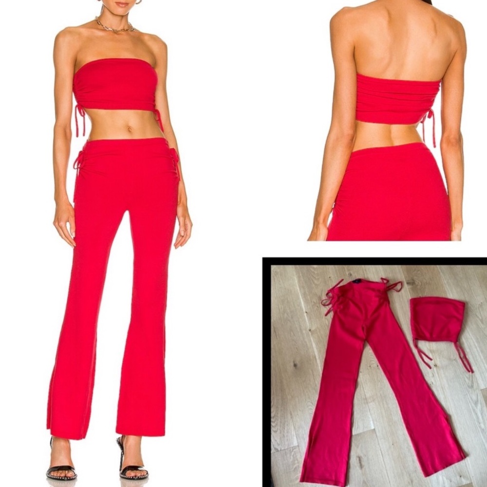 H:ours Meghan two piece set revolve size medium pants and small top red